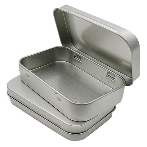 hinge lid metal pocket box 6 x3.5 x1.3|Amazon.com: Hinged Metal Box.